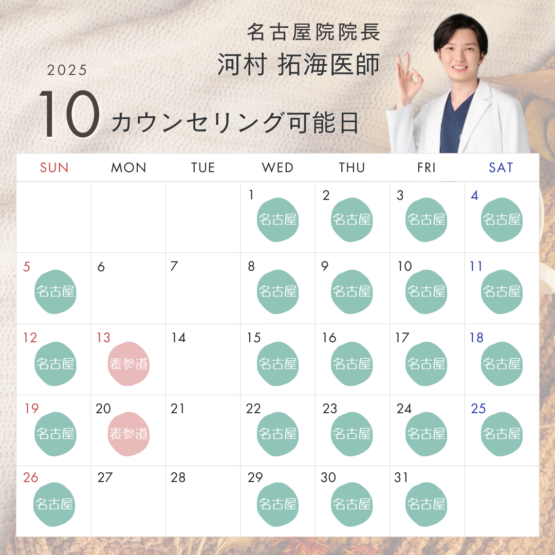 河村医師のスケジュール