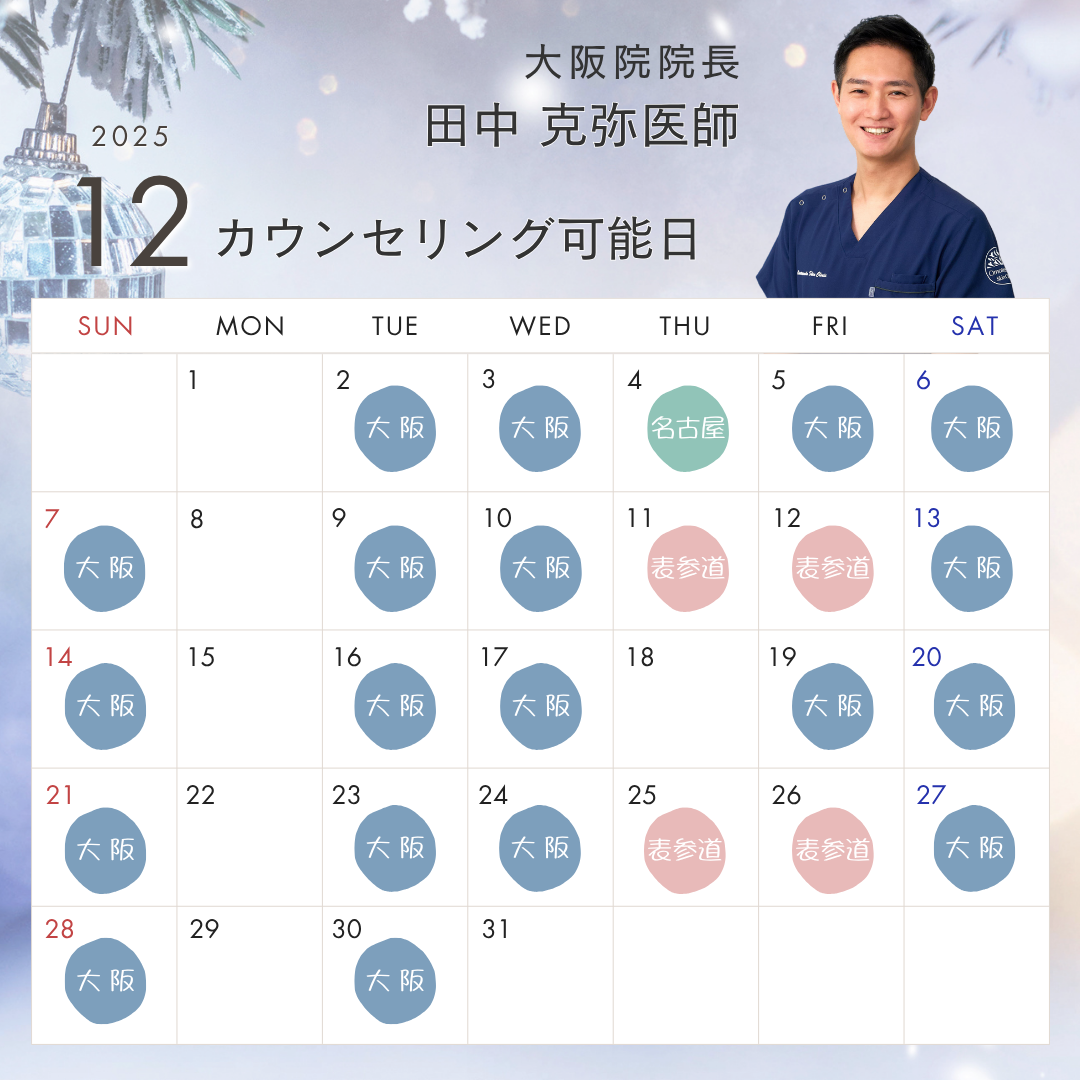 田中医師のスケジュール